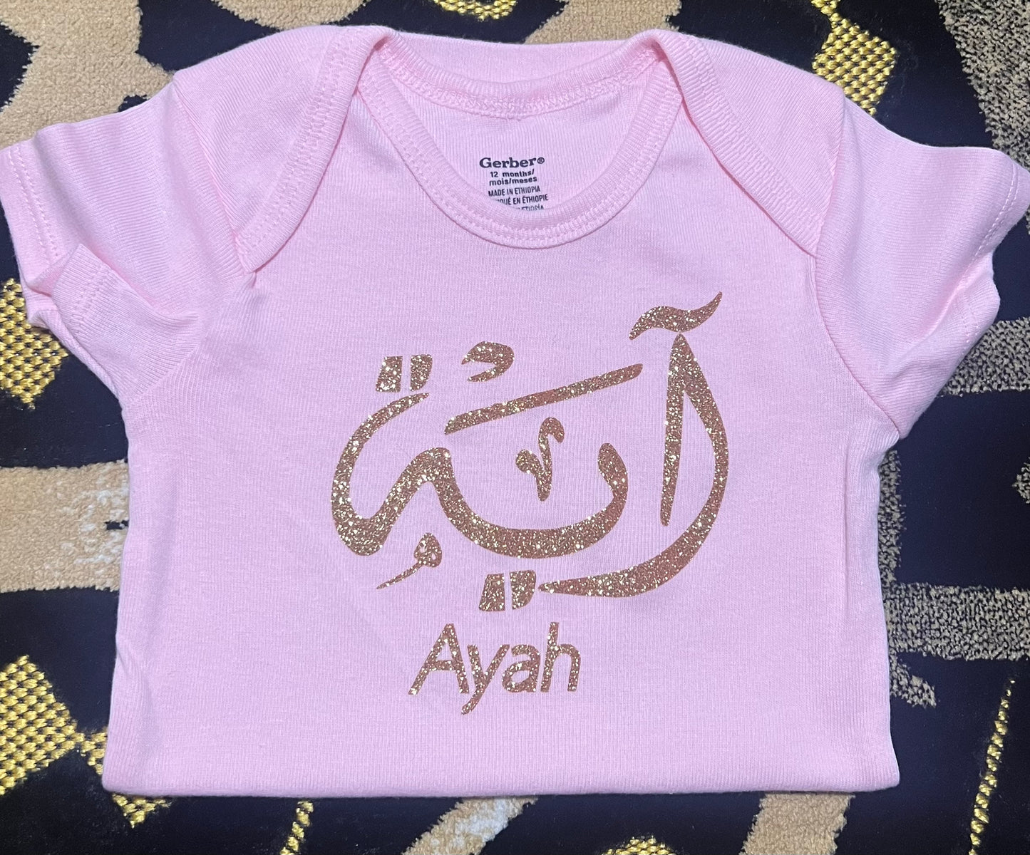 Single Custom Name Baby onesies